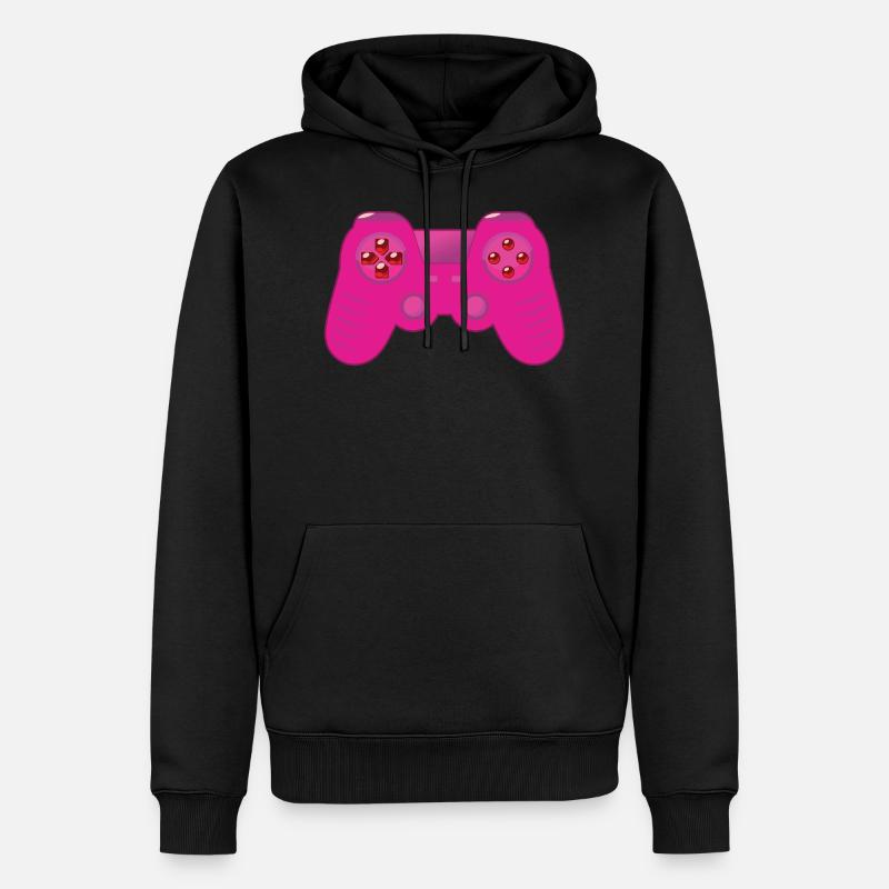 Controller - Männer Premium Bio Hoodie - Schwarz