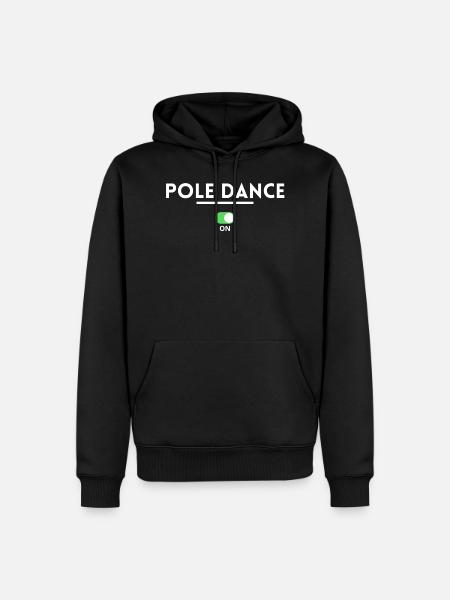 Pole dance. cadeau pole dance - Sweat à capuche Premium bio Homme - noir