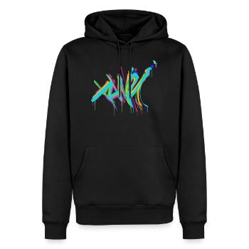 Tzwei Freiburg - Men’s Premium Organic Hoodie - black - Front - Nico (187cm)
