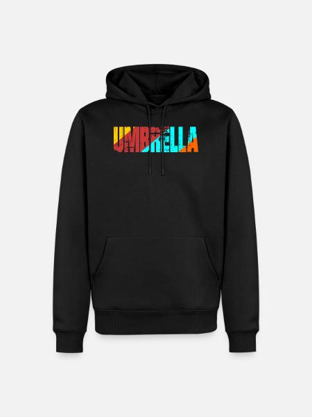 umbrella - Men’s Premium Organic Hoodie - black