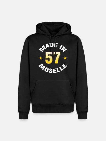 Moselle - Sweat à capuche Premium bio Homme - noir