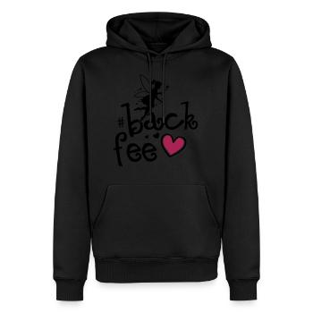 Fee Backen Herz Backfee Liebe - Männer Premium Bio Hoodie - Schwarz - Vorne - Nico (187cm)