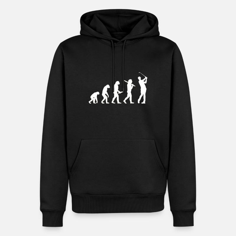 Evolution Golf - Sweat à capuche Premium bio Homme - noir