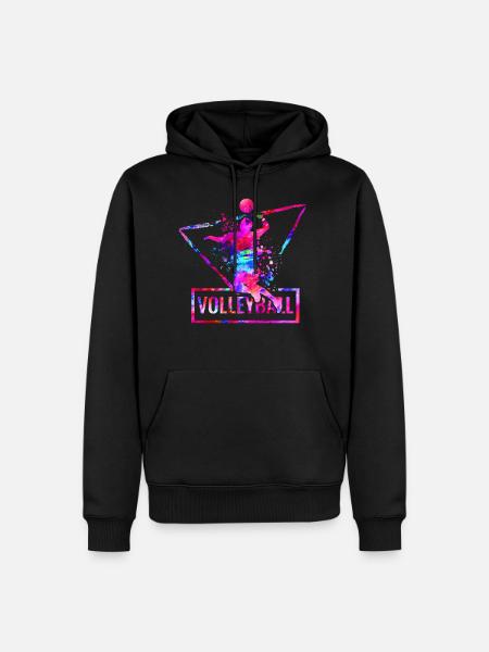 volleybal - Mannen Premium Bio hoodie - zwart