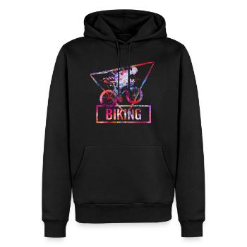 bicycle - Men’s Premium Organic Hoodie - black - Front - Nico (187cm)