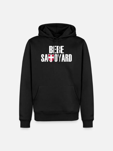bebe savoyard - Sweat à capuche Premium bio Homme - noir