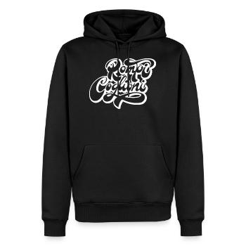 Brich meine Eier - Männer Premium Bio Hoodie - Schwarz - Vorne - Nico (187cm)