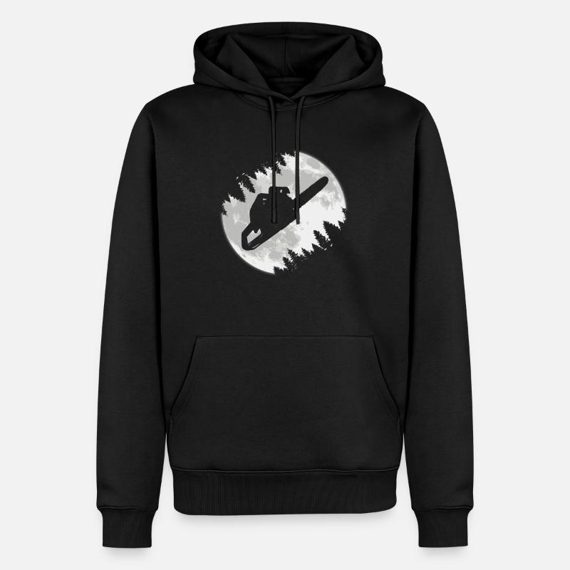 Tronçonneuse Tronçonneuse Forester Tronçonneuses à bois - Sweat à capuche Premium bio Homme - noir