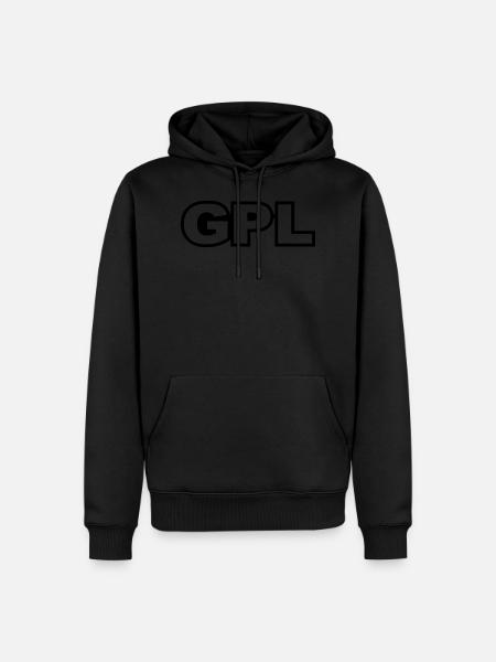 GPL - Men’s Premium Organic Hoodie - black