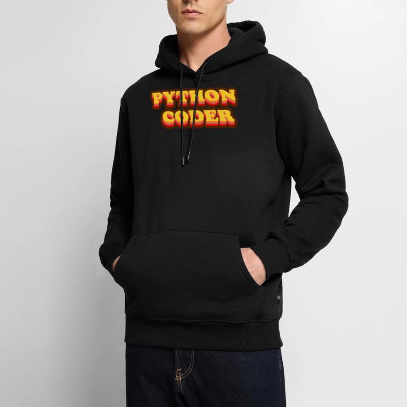 Programmeur Python vintage seventies Sweat à capuche Premium bio Homme