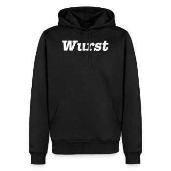 Wurst - Männer Premium Bio Hoodie - Schwarz - Vorne - Nico (187cm)