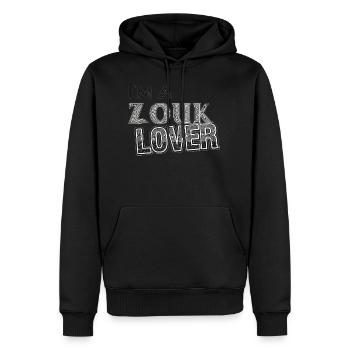 I am a Zouk Lover - Men’s Premium Organic Hoodie - black - Front - Nico (187cm)
