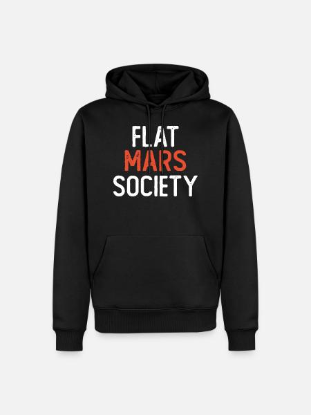 Flat Mars Society - Men’s Premium Organic Hoodie - black