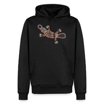 Schnabeltier - Männer Premium Bio Hoodie - Schwarz - Vorne - Nico (187cm)