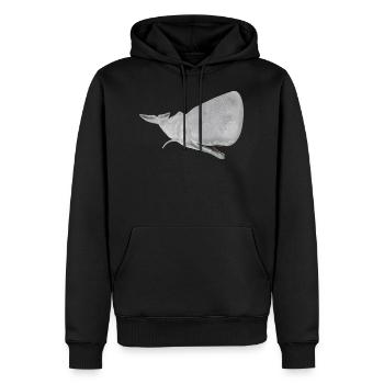 Pottwal, Wal, Walfisch - Männer Premium Bio Hoodie - Schwarz - Vorne - Nico (187cm)