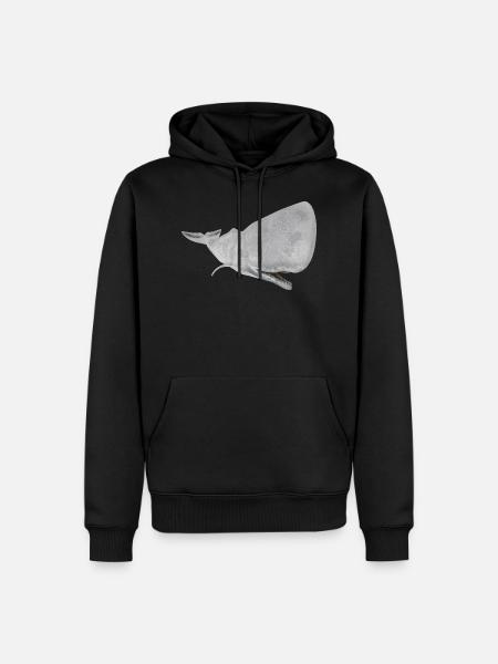 Sperm whale, whale, whale - Men’s Premium Organic Hoodie - black