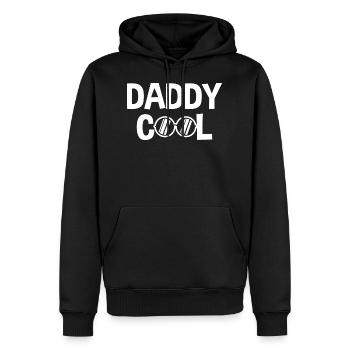 Cool daddy man humor gift - Men’s Premium Organic Hoodie - black - Front - Nico (187cm)