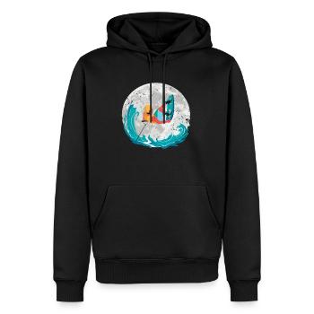 Wakeboard Wakeboard Wakeboarder cadeau - Sweat à capuche Premium bio Homme - noir - Devant - Nico (187cm)