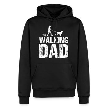 Golden Retriever The Walking Dad for Master - Men’s Premium Organic Hoodie - black - Front - Nico (187cm)