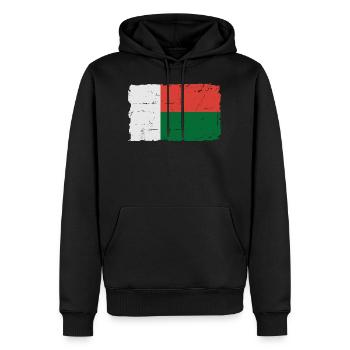 Flag of Madagascar - Madagascar flag - Men’s Premium Organic Hoodie - black - Front - Nico (187cm)
