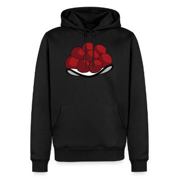Motif souabe Bollenhut Forêt-Noire - Sweat à capuche Premium bio Homme - noir - Devant - Nico (187cm)