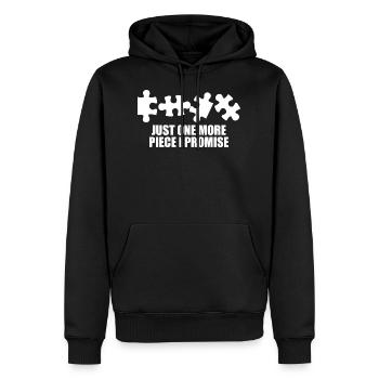 Puzzleteil Puzzle Geschenk Autismus Spruch Rätsel - Männer Premium Bio Hoodie - Schwarz - Vorne - Nico (187cm)