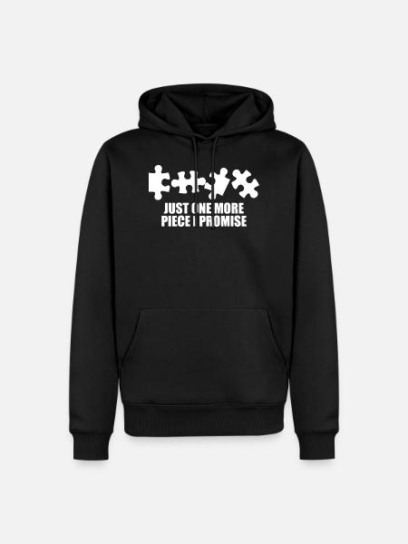 Puzzleteil Puzzle Geschenk Autismus Spruch Rätsel - Männer Premium Bio Hoodie - Schwarz