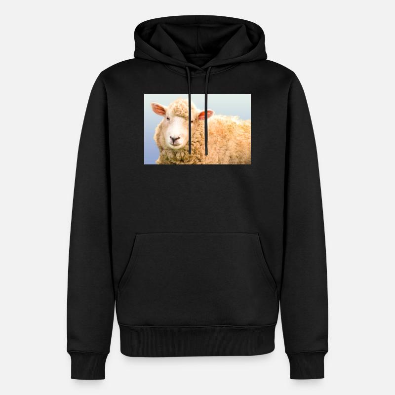Mouton - Sweat à capuche Premium bio Homme - noir