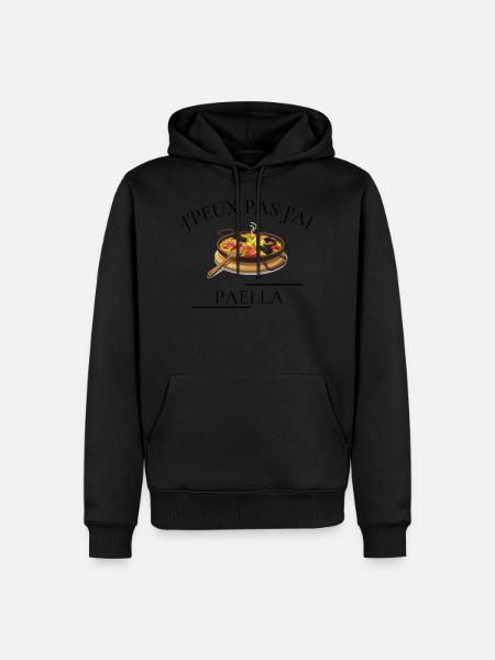 J'peux pas j'ai Paella - Sweat à capuche Premium bio Homme - noir
