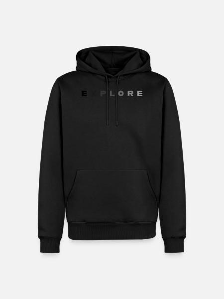 Explores - Men’s Premium Organic Hoodie - black