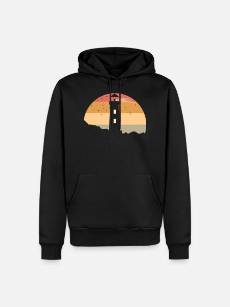 Faro, faro en el mar - Herre Premium økologisk hoodie - sort