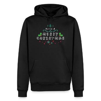 Christmas - Männer Premium Bio Hoodie - Schwarz - Vorne - Nico (187cm)