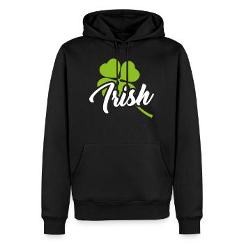 Irish Glücksklee Spruch Irland - Männer Premium Bio Hoodie - Schwarz - Vorne - Nico (187cm)