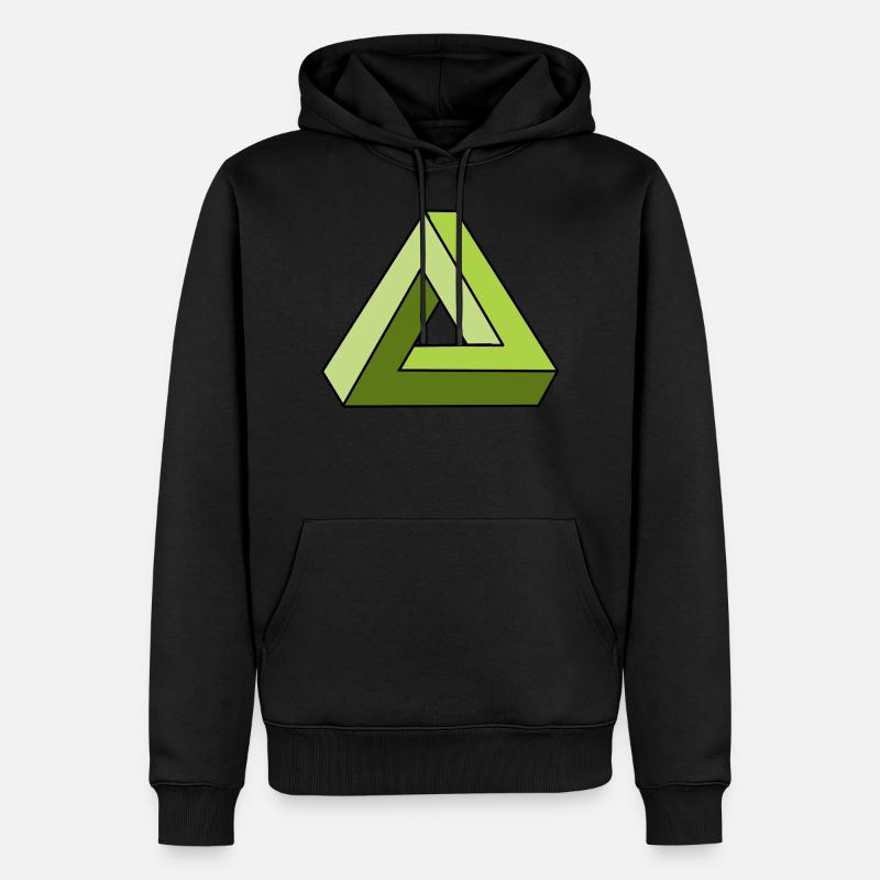 infinity infinity triangle cool gift - Men’s Premium Organic Hoodie - black