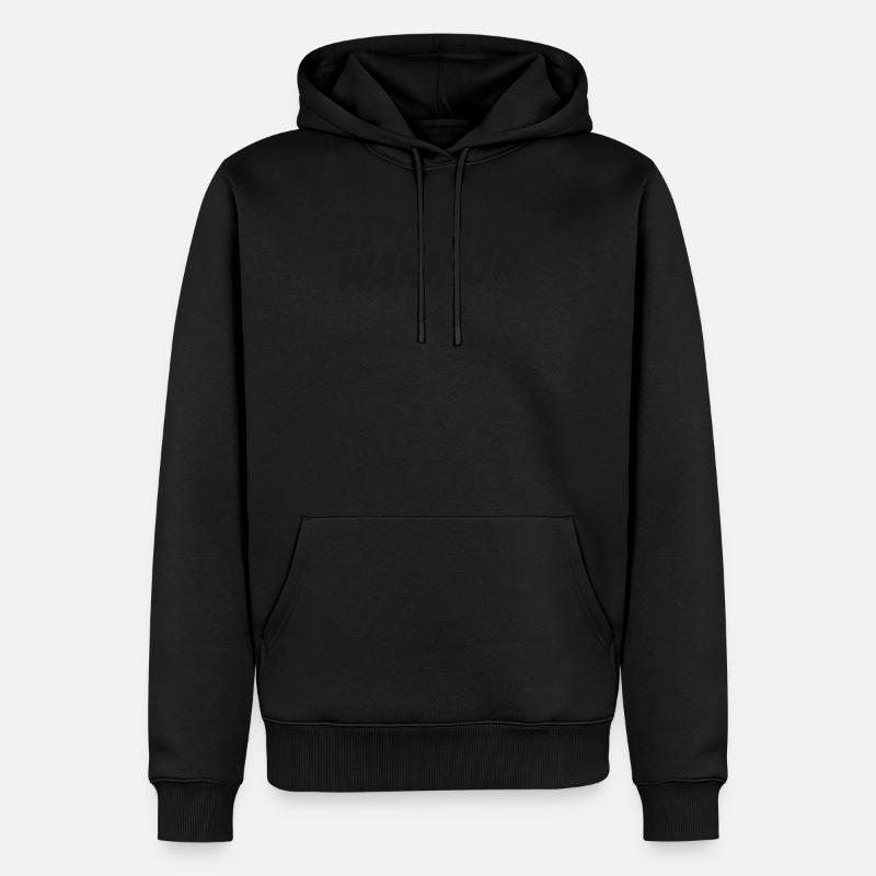 spondywarrior basic black - Männer Premium Bio Hoodie - Schwarz