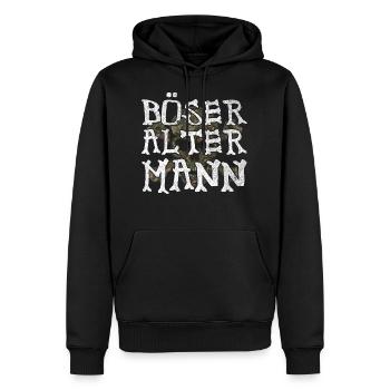 Böser Alter Mann - Männer Premium Bio Hoodie - Schwarz - Vorne - Nico (187cm)