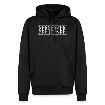 Berserker Wikinger Krieger Germanen Geschenk - Männer Premium Bio Hoodie - Schwarz - Vorne - Nico (187cm)