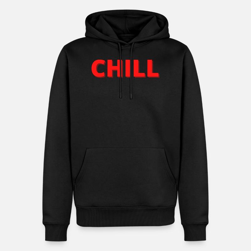 Froid - Sweat à capuche Premium bio Homme - noir