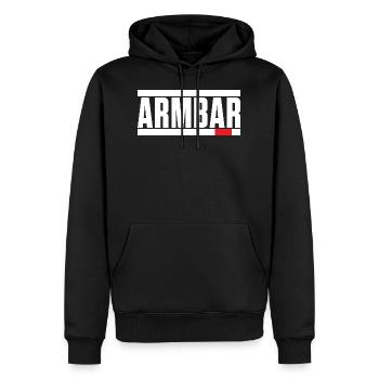 Jiu Jitsu brésilien - BJJ Armbar - Sweat à capuche Premium bio Homme - noir - Devant - Nico (187cm)