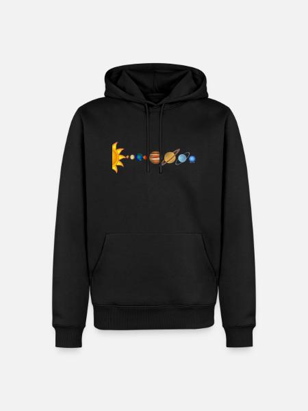 Solar - Men’s Premium Organic Hoodie - black