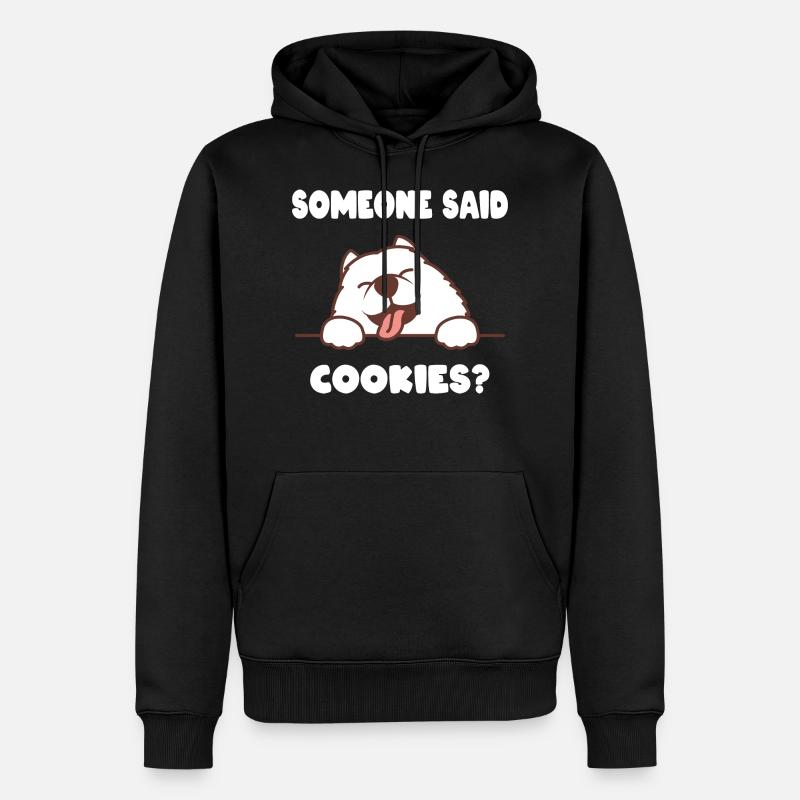 Doux chien biscuits - Sweat à capuche Premium bio Homme - noir