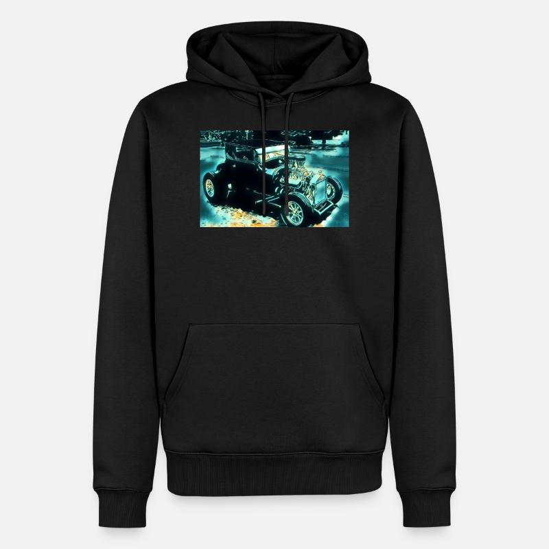 Auto - Männer Premium Bio Hoodie - Schwarz