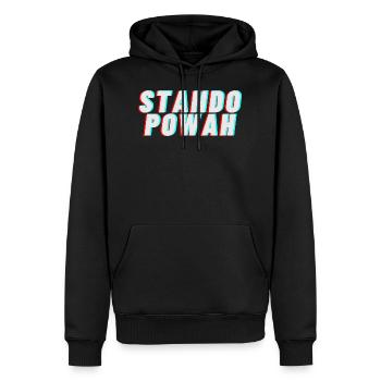 The World! Stando Power! - Männer Premium Bio Hoodie - Schwarz - Vorne - Nico (187cm)