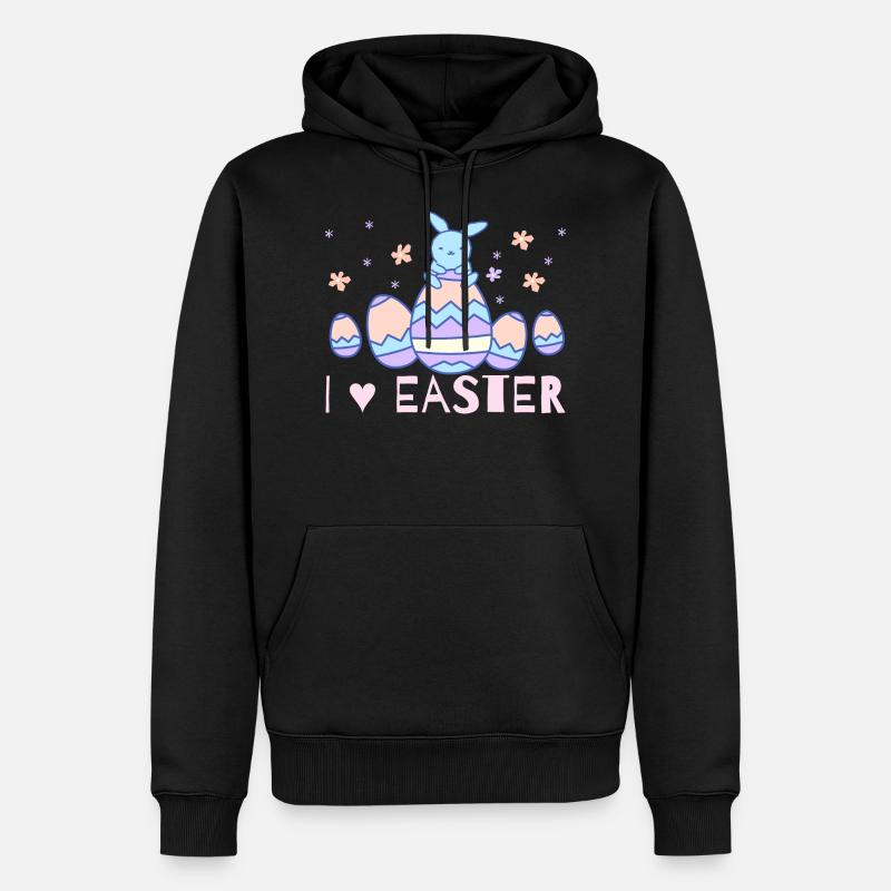 jour de Pâques - Sweat à capuche Premium bio Homme - noir