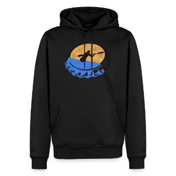 Paddeln - Männer Premium Bio Hoodie - Schwarz - Vorne - Nico (187cm)