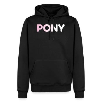 The one trick Pony - Men’s Premium Organic Hoodie - black - Front - Nico (187cm)