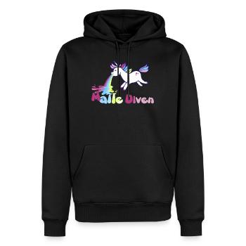 Mallediven,mallorca, Diva,jga, vacances,malle - Sweat à capuche Premium bio Homme - noir - Devant - Nico (187cm)
