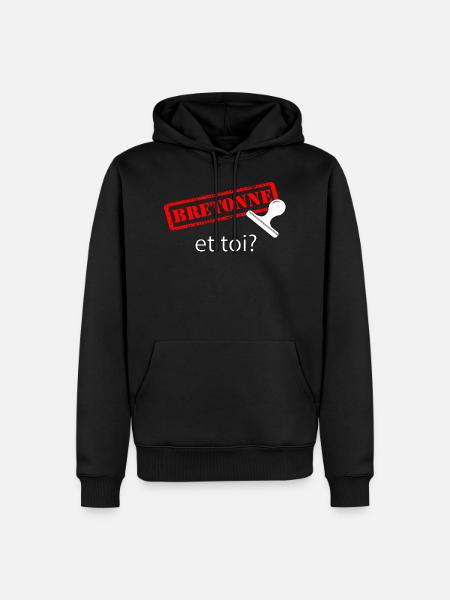 Brittany Breton - Men’s Premium Organic Hoodie - black