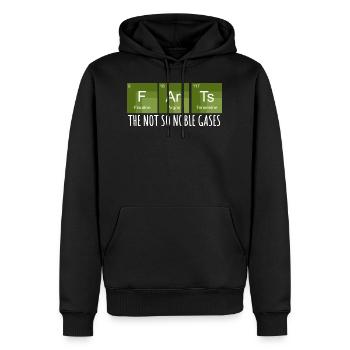 Funny Science Gas - Tableau périodique - Sweat à capuche Premium bio Homme - noir - Devant - Nico (187cm)