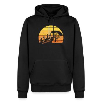 Paraglider Evolution Paragliding - Men’s Premium Organic Hoodie - black - Front - Nico (187cm)